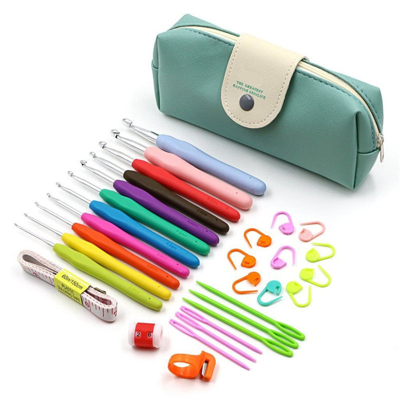 Crochet Tool Set Color TPR Soft Handle Crochet Set